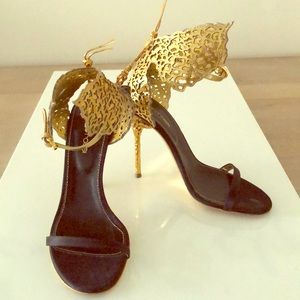 Sergio Rossi butterfly sandals